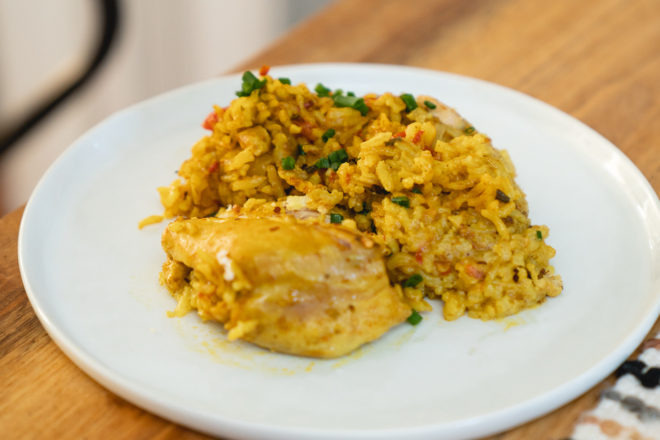 Turmeric chicken and rice recipe - Maya Feller Nutrition