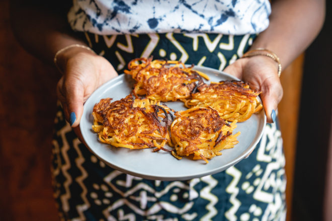 Butternut squash latkes - Maya Feller Nutrition