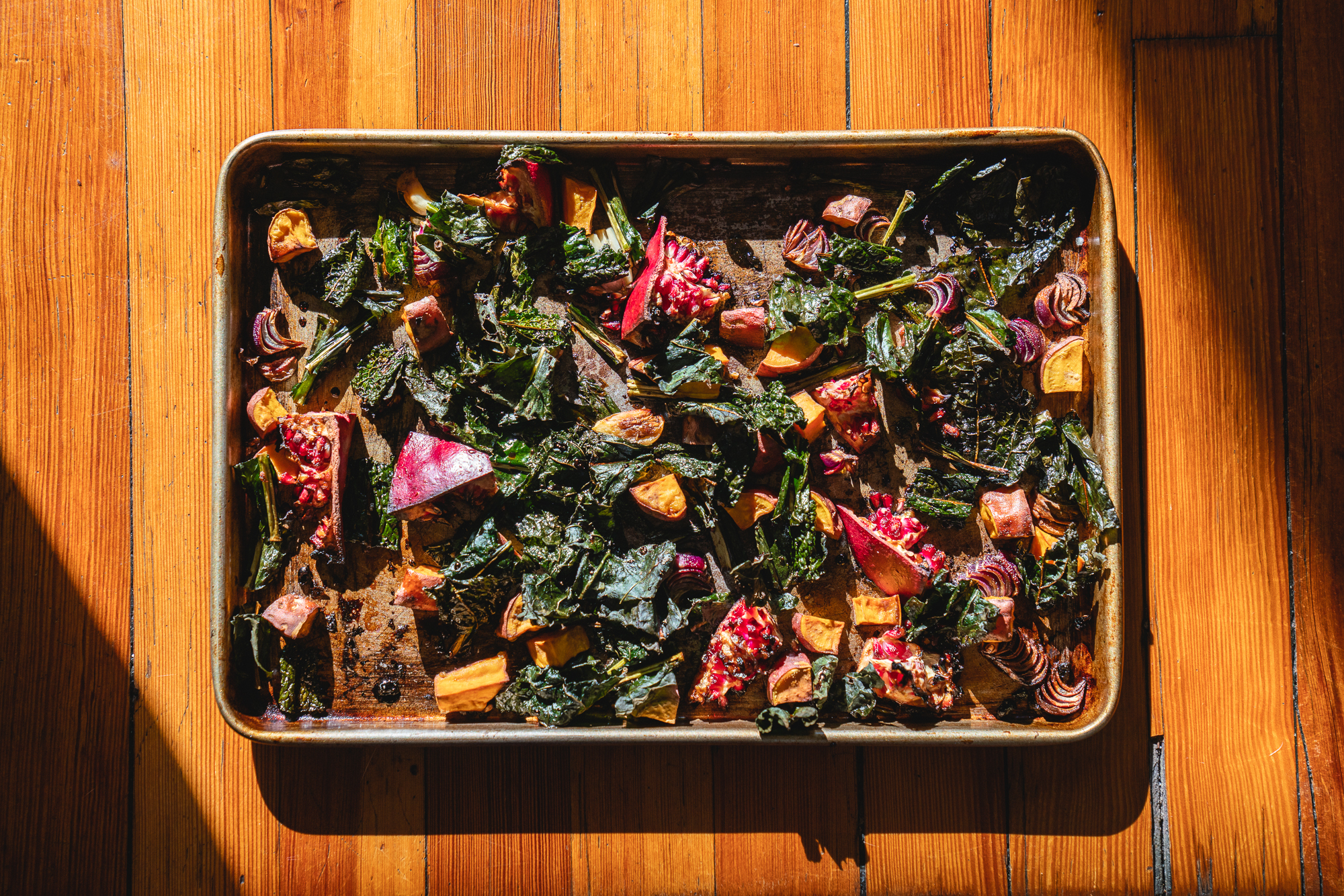 Kale pomegranate salad - Maya Feller Nutrition
