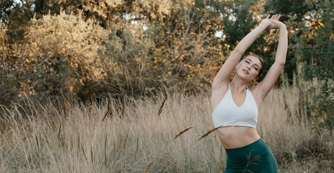 Girl Stretching